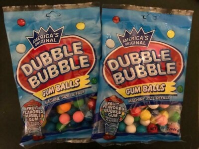 Dubble Bubble MACHINE REFILL Assorted FRUIT Flavored Bubble Gum{CHOOSE QUANTITY}