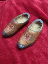 PAIR OF WOODEN CLOGS FOR DISPLAY / APPROX. 6 INCHES