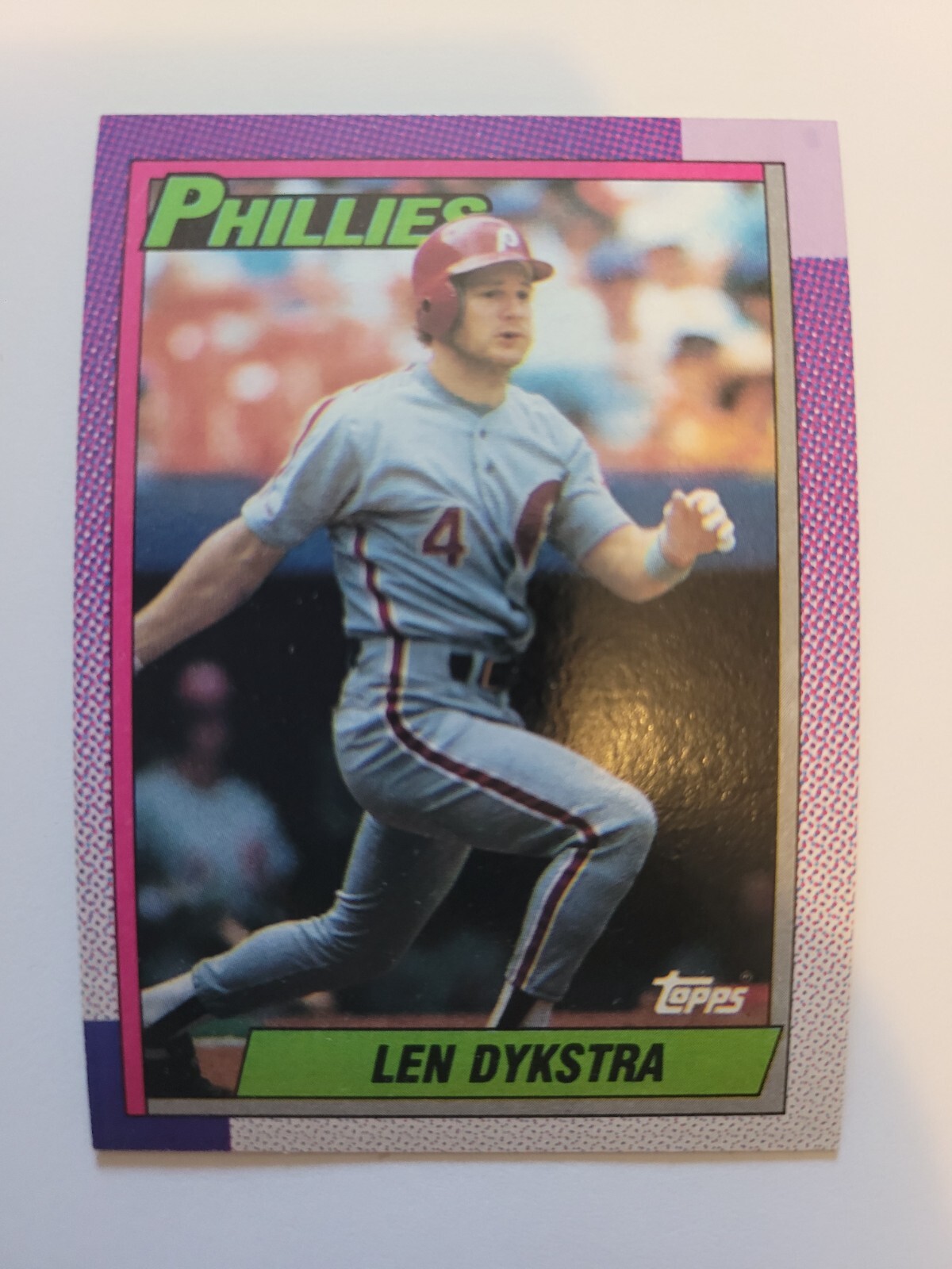 1990 TOPPS LEN DYKSTRA #515 NM