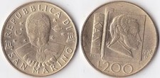 REPUBLIC OF S. MARINO 200 LIRE 1996 - 