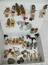 VINTAGE PLASTIC MEDIEVAL FIGURES KNIGHTS HORSES WEAPONS SHIELDS LOT