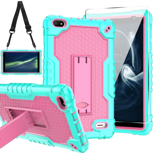 For BLU M8L Tablet 8 Inch Heavy Duty Rubber Case Shockproof Drop-Proof For kids - Picture 98 of 145