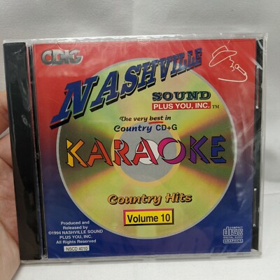 SEALED Nashville Sound Plus You Inc Karaoke Country Hits Volume 10 CD + G