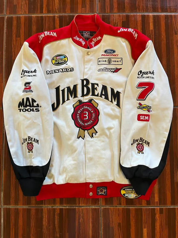 Jim Beam Robby Gordon NASCAR Racing Twill Jacket Men's 4XL JH Design