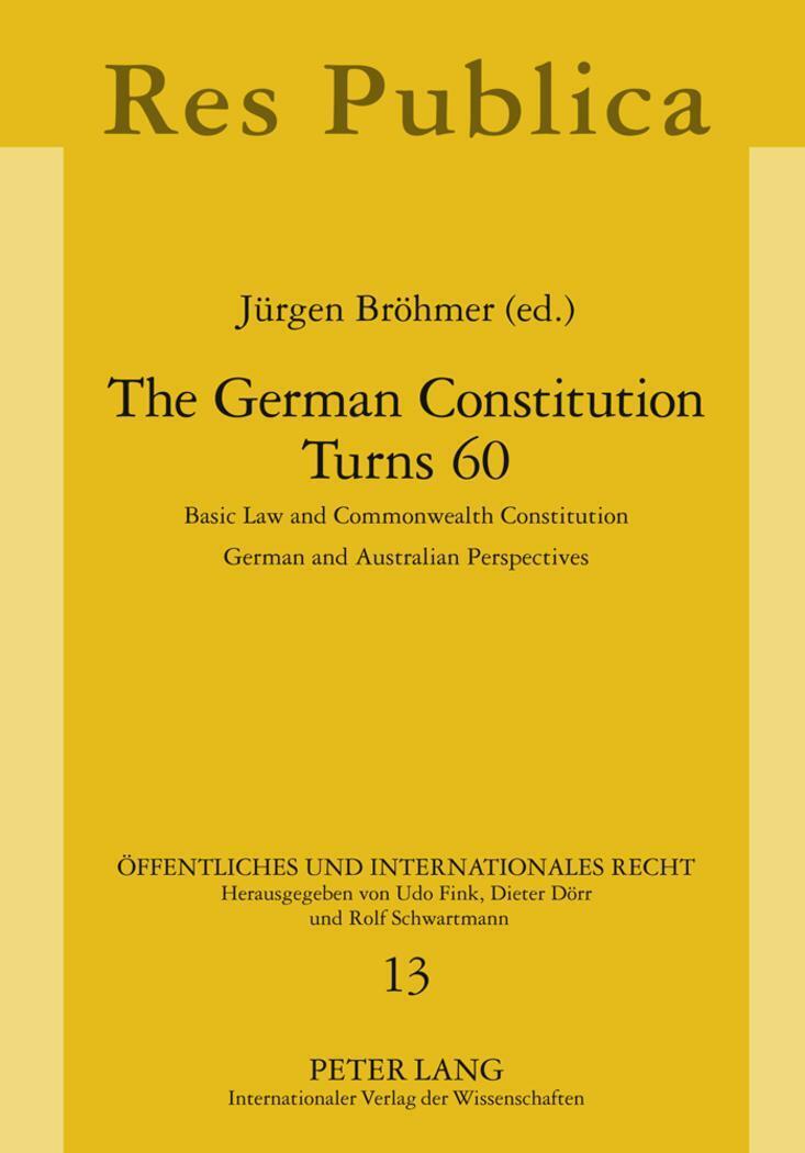 Thumbnail - Jürgen Bröhmer | The German Constitution Turns 60 | Buch | Englisch