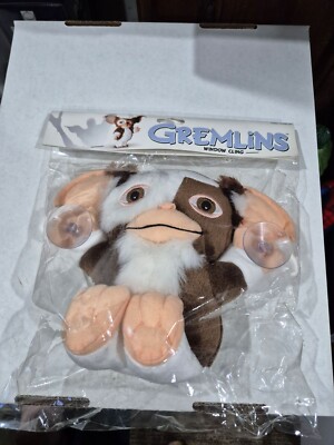 9  GREMLINS Movie GIZMO PLUSH DOLL FIGURE Car Glass WINDOW CLING Figure Rare D7