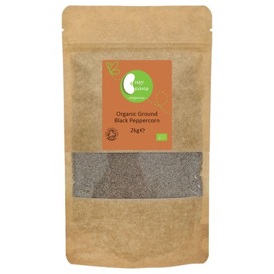 Bio gemahlene schwarze Pfefferkörner -zertifiziert bio- von Busy Beans Bio (2kg)