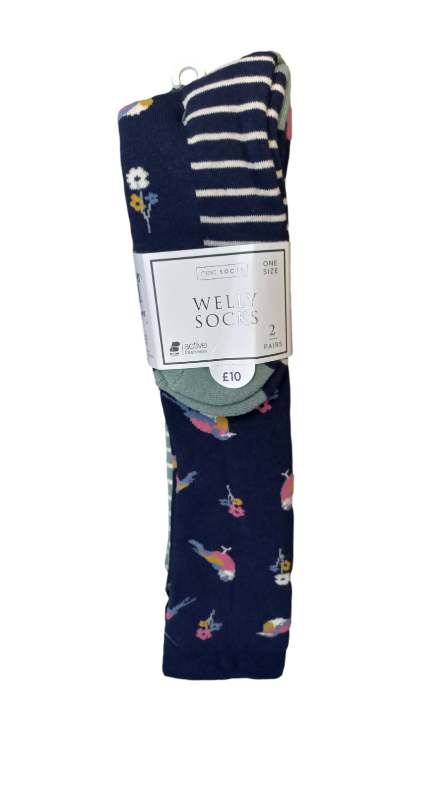 Women's Welly Socks 2 Pairs Thick Cotton Terry Top Store Next Day eBay