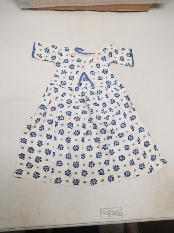 Child's Blue Flowered Dress