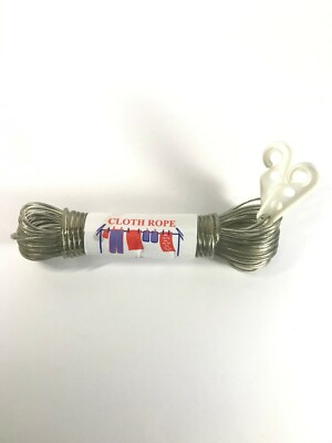 Cloth Covered Rope cloth rope PVC Coated Flexible Steel Cloth Rope 10m/33feet | eBay
