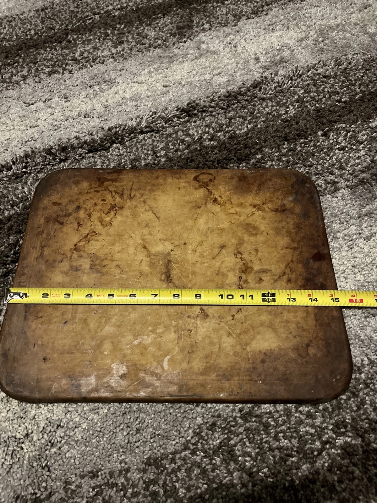 The PAMPERED CHEF RECTANGLE BAKING STONE 12" x 15" COOKIE SHEET STONEWARE #5