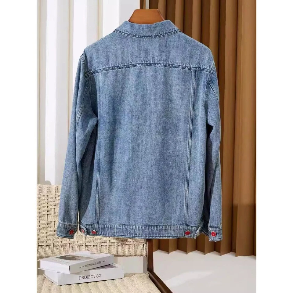 Kiton Hombre Chaqueta Vaquera Abotonada Foto 4 de 4