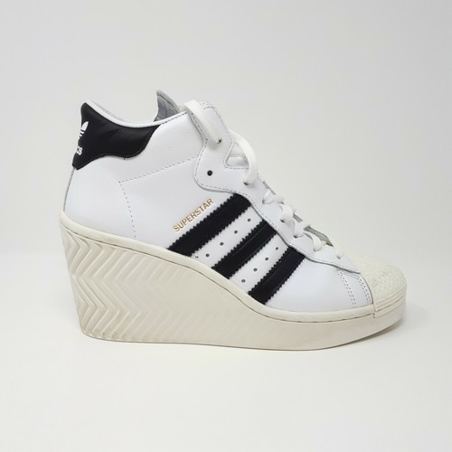 NEW Adidas Superstar Ellure Shoe Sneaker FW0102 Casual Wedge Heel Women's 7.5 US | eBay