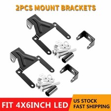 Pair Mounting Brackets Y-Mount Brackets For 4x6"Inch LED Work Light Headlights