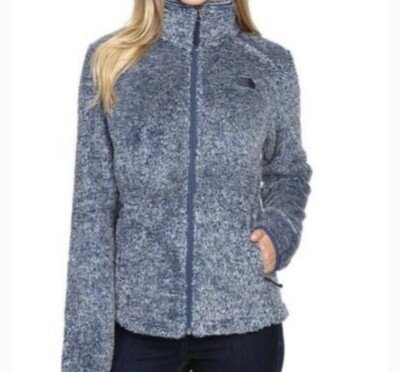 The North Face Women's Osito 2 Seasonal Full Zipper Jacket Blue Textured