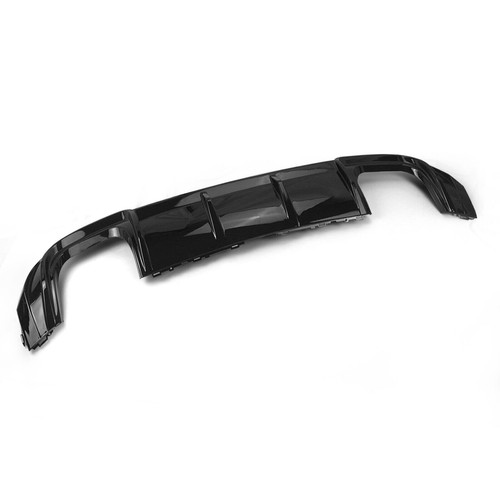 Rear Bumper Diffuser Lip Spoiler Gloss Black For Audi S3 A3 SLINE 2017-2020 - Picture 4 of 12