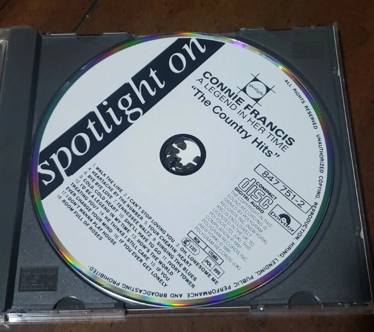 CONNIE FRANCIS A legend in her Time UK Imports Country Hits Auto'd - Image 4 of 4