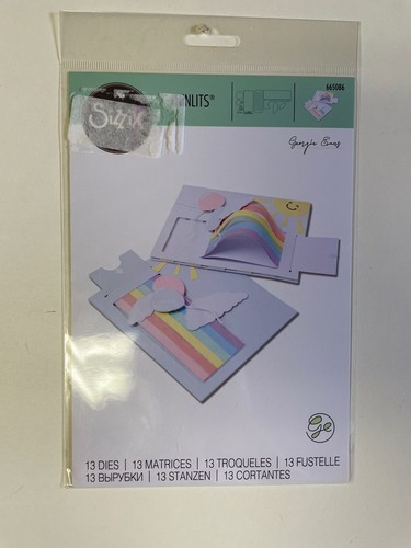Sizzix 665086 - Fustelle Thinlits Motivo Arcobaleno - Set Da 13 Pezzi Per Big Shot - 2