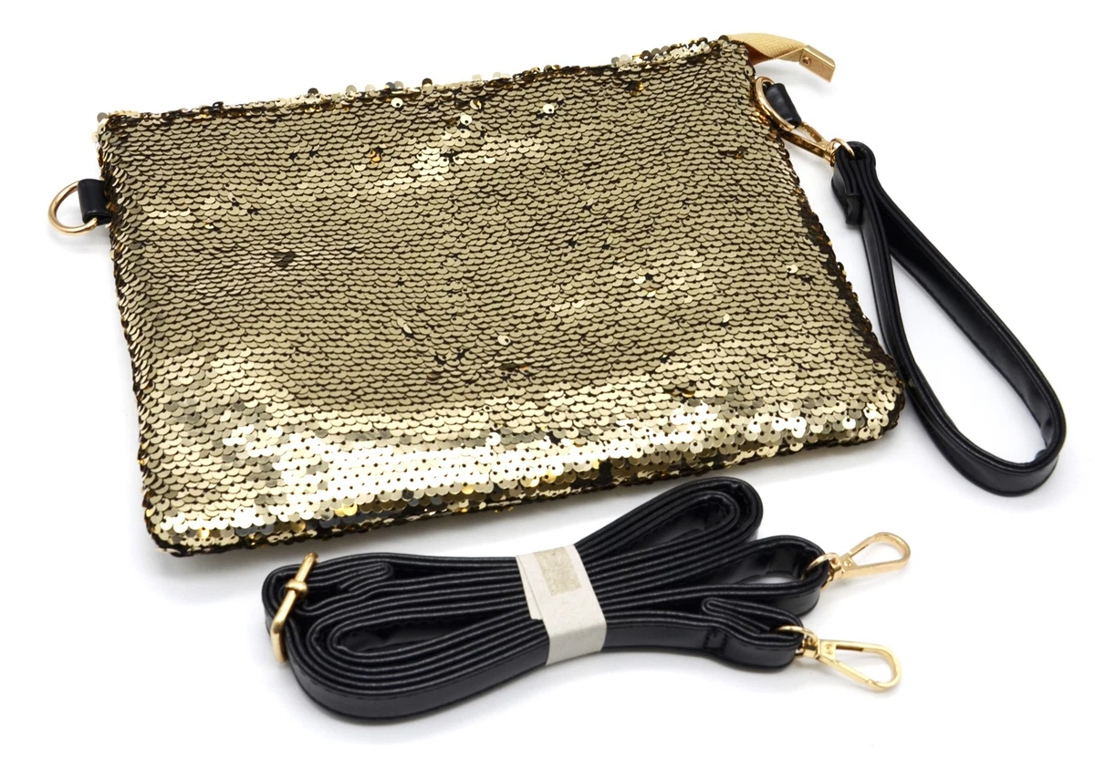 Pochette cuir cheap doré