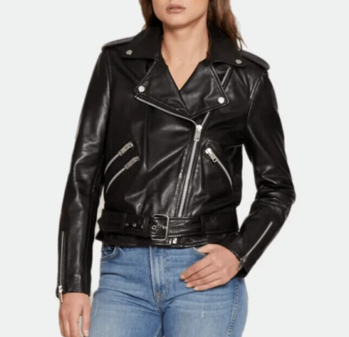 NWT WALTER BAKER XSmall Allison Black Leather Silver Zipper