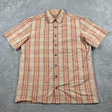 511 Tactical Shirt Mens Medium Brown Plaid Classic Covert Ccw Breakaway Snaps