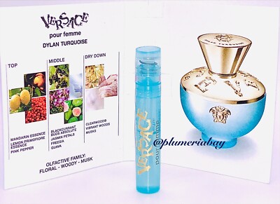 VERSACE Bright Crystal Yellow Diamond Dylan Turquoise Eros For Women 1mL SAMPLE