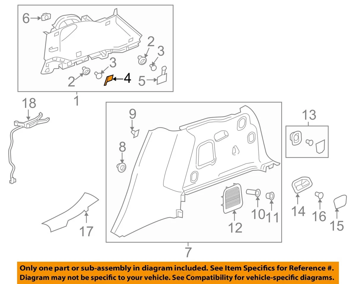 Buick GM OEM Upper Qtr Trim Cap 84173536 | eBay