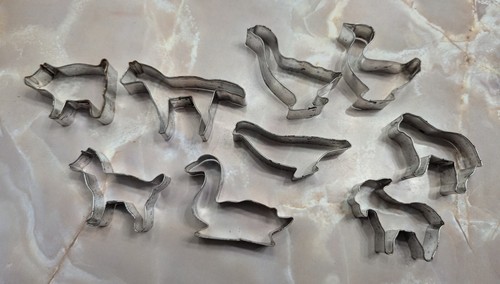 9 VINTAGE BARNYARD KOCHAUSSTECHER/METALL BAUERNTIER AUSSTECHFORMEN OVP - Bild 3 von 4