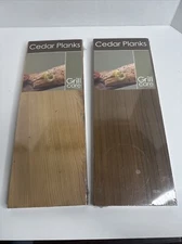 Cedar Grilling Planks, Grill Care Co, 2 Pack, Red Cedar, Smokey Flavor Brand NEW