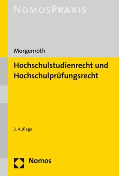 Carsten Morgenroth | Hochschulstudienrecht Und Hochschulprüfungsrecht