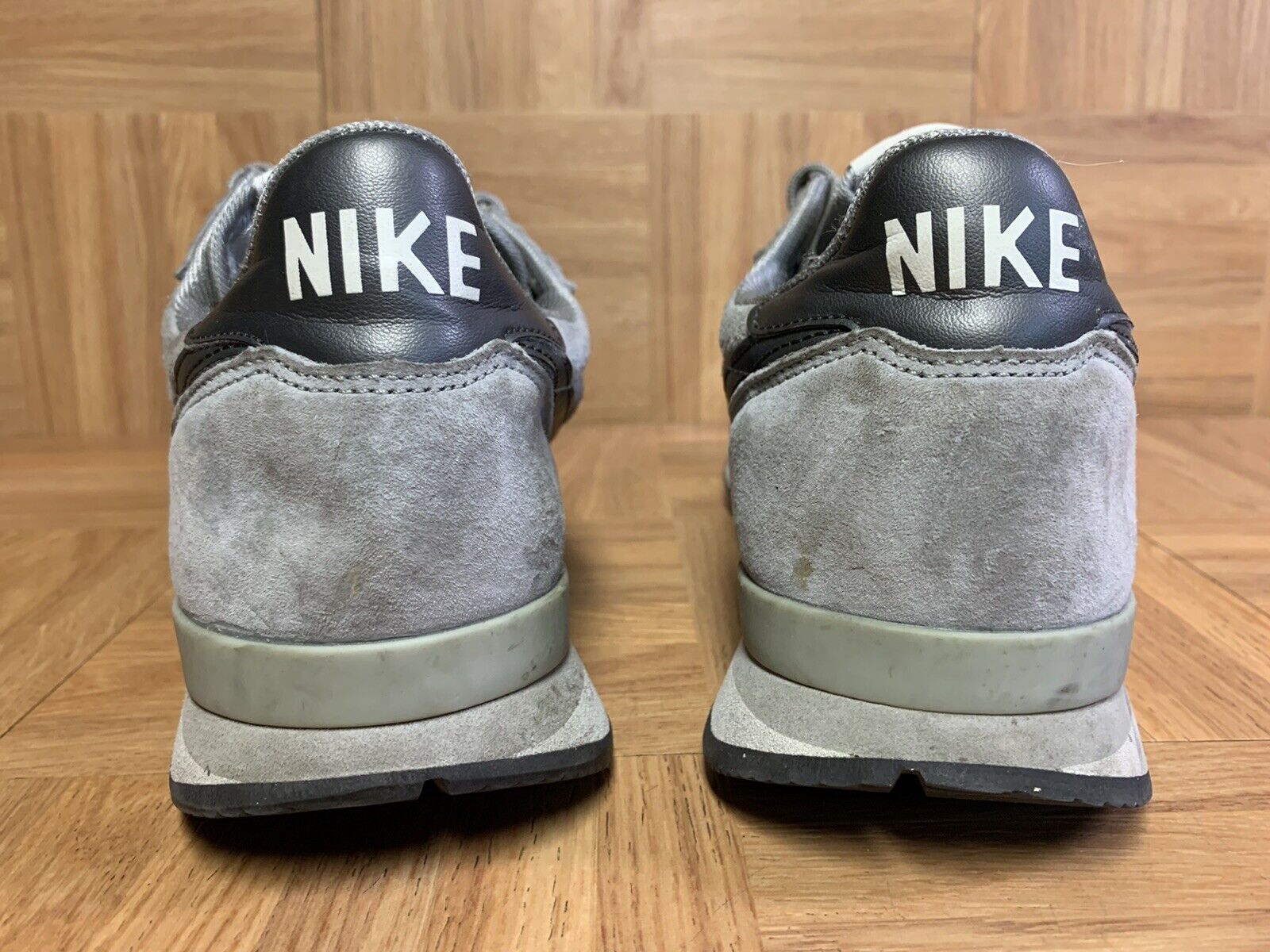 RARE🔥 Nike Internationalist Leather Mine Grey Sneakers Sz 9.5 631755-012  Shoes