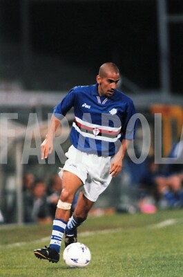 Photo de presse vintage Football Serie A 1997-1998 Sampdoria Sinisa