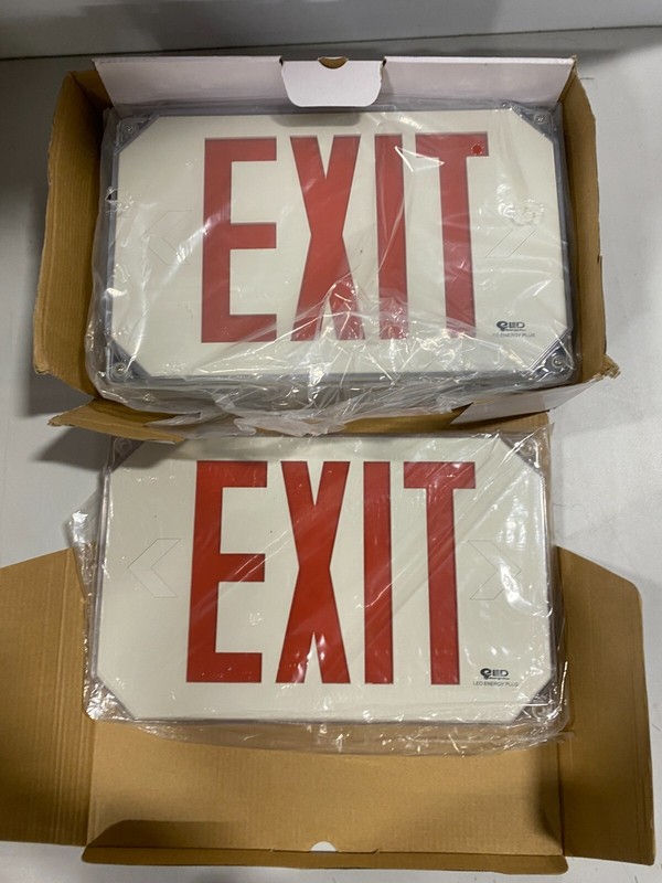 QLED Energy Plus Outdoor LED Exit Sign - Waterproof