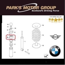 BMW Genuine Rear Spring Strut Guide Support E46-M3 Z4-E85 Z4-E86  33526779670