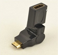 HDMI Mini Male to Female Adaptor Right Angle 90 degree L shaped Connector Cable