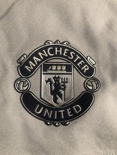 Manchester United Authentic Adidas Away Gray Soccer Football Shorts 24/25 Medium