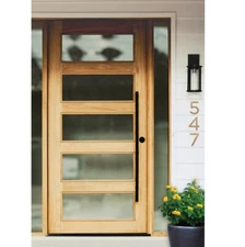 Sure-Loc Hardware PL-2RD48 FBL 48" Round Long Door Pull, Double-Sided Flat Black