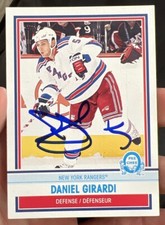 DANIEL GIRARDI SIGNED AUTOGRAPHED 2009 OPC NEW YORK RANGERS CARD