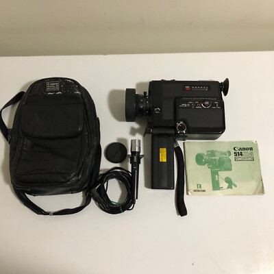 Canon 514 XL-S Canosound Super 8 8mm DM 30R Microphone - As Is For