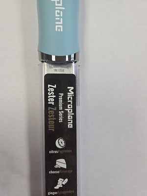 Microplane Premium Classic Fine Grater Zester, Purist Blue