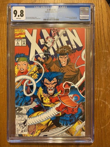 X-Men #4 (1992) - CGC 9.8 - First Appearance of OMEGA RED - Jim Lee - Key Book 