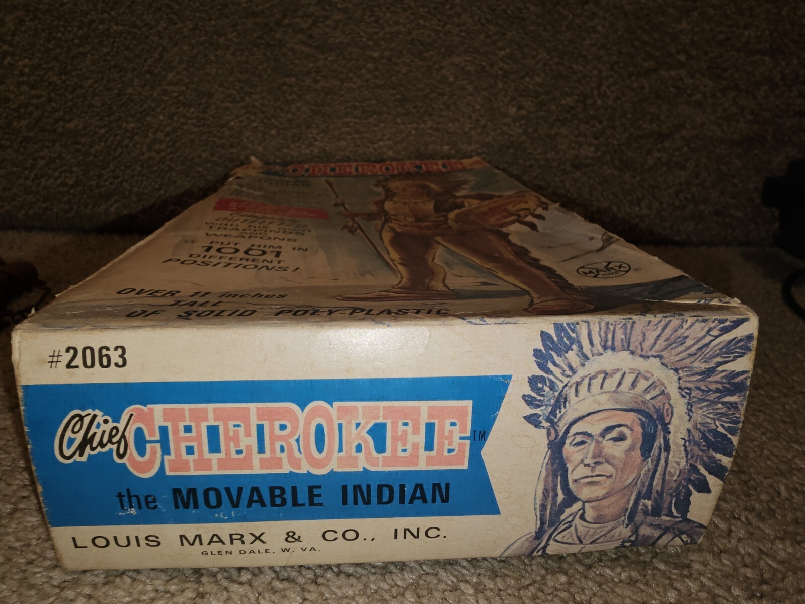 Vintage Marx Toys Chief Cherokee Indian 2063 Many Accessories ONLY ×
