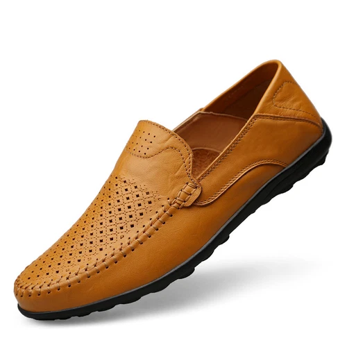 NEW Men's Casual Driving Boat Leather Shoes Moccasin Slip On Loafers UK SIZE - Picture 18 of 30