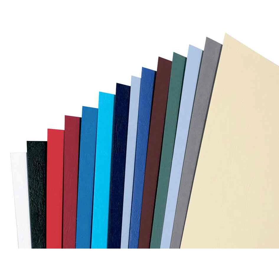 GBC Plats de couverture A4 effet cuir synthétique noir pour reliure - Lot de 100