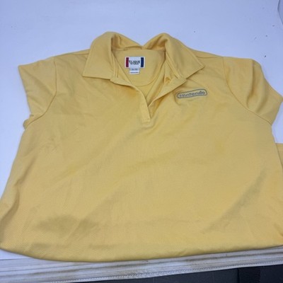NINTENDO Employee Staff Yellow Polo 2000-2004 Direct From Nintendo REP Womens XL