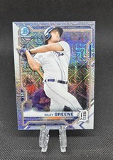 2021 Bowman Chrome Riley Greene Prospect Mega Box Mojo Refractor Detroit Tigers 