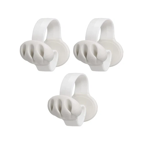 Cable Clips, 3 Pcs Desk Cord Organizer Wire Holders, White