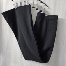 Vtg Y2K Theory 96 Wool Flare Black Dress Pants, Made In USA, Womens Size 6