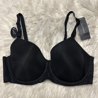 Natori 34DD Bra Black Harmony Back Spacer Underwire T Shirt 721347 NEW