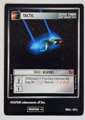 Star Trek CCG Blaze of Glory TARGET WEAPONS   Tactic NM/MT BOG never played